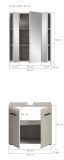 Badm�bel Set 2-teilig Cover in Kaschmir / Sand, Badkombination 60 x 185 cm