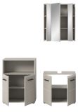 Badm�bel Set 3-teilig Cover in Kaschmir / Sand, Badkombination 135 x 185 cm