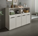 Badezimmer Kommode Set Cover in Kaschmir / Sand, 2x Badkommode 120 x 80 cm