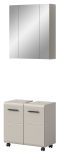 Badm�bel Set 2-teilig Cover in Kaschmir Badkombination auf Rollen 60 x 185 cm