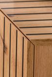 Wohnwand Madina mattes Gr�n und Eiche Leistenoptik, Schrankwand h�ngend 180 cm mit Push-to-Open