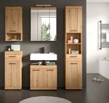 Waschbeckenunterschrank Shawn in Artisan Eiche Badezimmer Unterschrank 60 cm