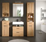 Waschbeckenunterschrank Shawn in Artisan Eiche Badezimmer Unterschrank 60 cm