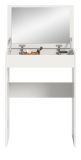Schminktisch Charme in Wei�, Kosmetiktisch mit Spiegel 62 x 84 cm, Soft-Close