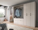 Garderobenschrank mit Spiegel Line-Up in Kaschmir, Schuhschrank 122 x 193 cm