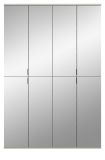 Garderobenschrank mit Spiegel Line-Up in Kaschmir, Schuhschrank 122 x 193 cm