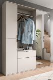 Garderobe Set Line-Up in Kaschmir Garderobenschrank mit Spiegel 152 x 193 cm