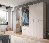 Garderobe Set Line-Up in Kaschmir, Garderobenschrank mit Spiegel 213 x 193 cm