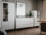 Highboard Runa in wei� matt Kommode skandinavisch 78 x 155 cm