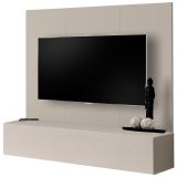 TV-Lowboard Set Option in Kaschmir, Flat-TV Unterschrank h�ngend mit Wandpaneel 160 cm