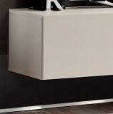 TV-Lowboard Set Option in Kaschmir, Flat-TV Unterschrank h�ngend mit Ethanol Kamin und Akustikpaneel, 160 cm