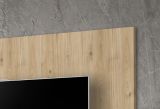 Wohnwand Option in Jackson Eiche Schrankwand 4-teilig h�ngend mit Ethanol Kamin, 260 x 170 cm