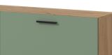 TV-Lowboard Onawa in Gr�n und Artisan Eiche TV-Unterteil h�ngend / stehend 176 cm, Soft-Close