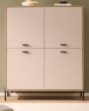 Highboard Ingar in Kaschmir und EicheKommode 115 x 140 cm, Soft-Close