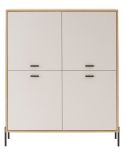 Highboard Ingar in Kaschmir und EicheKommode 115 x 140 cm, Soft-Close