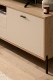 Wohnwand Ingar in Kaschmir und Eiche Wohnkombination 320 cm, mit Soft-Close