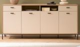 Wohnwand Ingar in Kaschmir und Eiche Wohnkombination 320 cm, mit Soft-Close