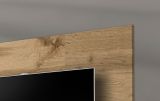 TV-Lowboard Set Public in Wotan Eiche, Flat-TV Unterschrank h�ngend mit LED und Akustikpaneel, 180 cm