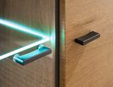 Wohnwand Assina in Evoke Eiche und Graphit Grau 3-teilig 300 cm, Schrankwand mit Soft-Close