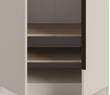 Kleiderschrank Swan in Kaschmir / Sand Dreht�renschrank 5-t�rig 200 x 181 cm
