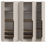 Kleiderschrank Swan in Kaschmir / Sand Dreht�renschrank 5-t�rig 200 x 181 cm
