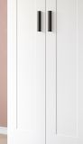 Kleiderschrank Jondal in wei� Dreht�renschrank 3-t�rig skandinavisch 120 x 194 cm