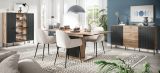 Sideboard Graz in schwarz und Nox Eiche Kommode 154 x 90 cm