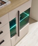 Sideboard Design-D in Kaschmir und Cremona Eiche Kommode 150 cm, mit Soft-Close