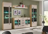 Sideboard Design-D in Kaschmir und Cremona Eiche Kommode 150 cm, mit Soft-Close