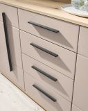 Sideboard Design-D in Kaschmir und Cremona Eiche Kommode 150 cm, mit Soft-Close