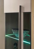 Wohnwand Design-D in Kaschmir und Cremona Eiche Wohnkombination Set 4-teilig 310 cm, mit Soft-Close
