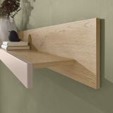Wohnwand Design-D in Kaschmir und Eiche Wohnkombination Set 4-teilig 340 cm, mit Soft-Close
