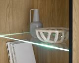 Wohnwand Design-D in Kaschmir und Cremona Eiche Wohnkombination Set 3-teilig 290 cm, mit Soft-Close