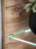 Wohnwand Lester in Anthrazit und Wotan Eiche, Schrankwand inkl. LED und Push-to-Open, 240 x 145 cm