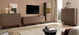 Highboard Breda in Nussbaum Kommode 115 x 137 cm, mit Push-to-Open