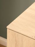 Garderobe Sitzbank Breda in Stone Eiche Garderobenbank 90 cm, mit Push-to-Open