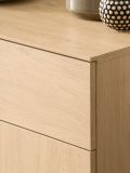 Flurkommode Breda in Stone Eiche Schuhschrank 115 x 98 cm, mit Push-to-Open