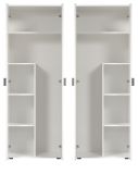 Mehrzweckschrank Purio in wei�, Besen- und Staubsaugerschrank 60 x 176 cm