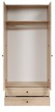 Kleiderschrank Purio in Sonoma Eiche hell Dreht�renschrank 2-t�rig 81 x 176 cm