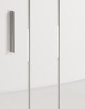 Badezimmer Hochschrank Bianco in wei� Hochglanz Badschrank 37 x 192 cm
