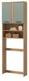Waschmaschinenschrank Bailey in Salbei und Artisan Eiche Waschmaschinen �berbau 63 x 191 cm