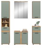 Badm�bel Set 5-teilig Bailey in Salbei und Artisan Eiche Badkombination 164 x 191 cm