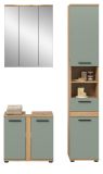 Badm�bel Set 3-teilig Bailey in Salbei und Artisan Eiche Badkombination 112 x 191 cm