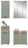 Badm�bel Set 4-teilig Bailey in Salbei und Artisan Eiche Badkombination 112 x 191 cm