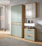 Badm�bel Set 3-teilig Bailey in Salbei und Artisan Eiche Badkombination 167 x 191 cm