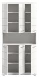 Badezimmer Hochschrank Shawn in wei� Hochglanz Badschrank 90 x 191 cm