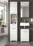 Badm�bel Set 2-teilig Shawn in wei� Hochglanz Badkombination 40 x 191 cm