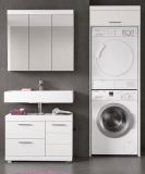 Badm�bel Set 3-teilig Shawn in wei� Hochglanz Badkombination 161 x 200 cm