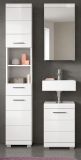 Badm�bel Set 3-teilig Shawn in wei� Hochglanz Badkombination 92 x 200 cm