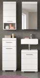 Badm�bel Set 4-teilig Shawn in wei� Hochglanz Badkombination 92 x 191 cm